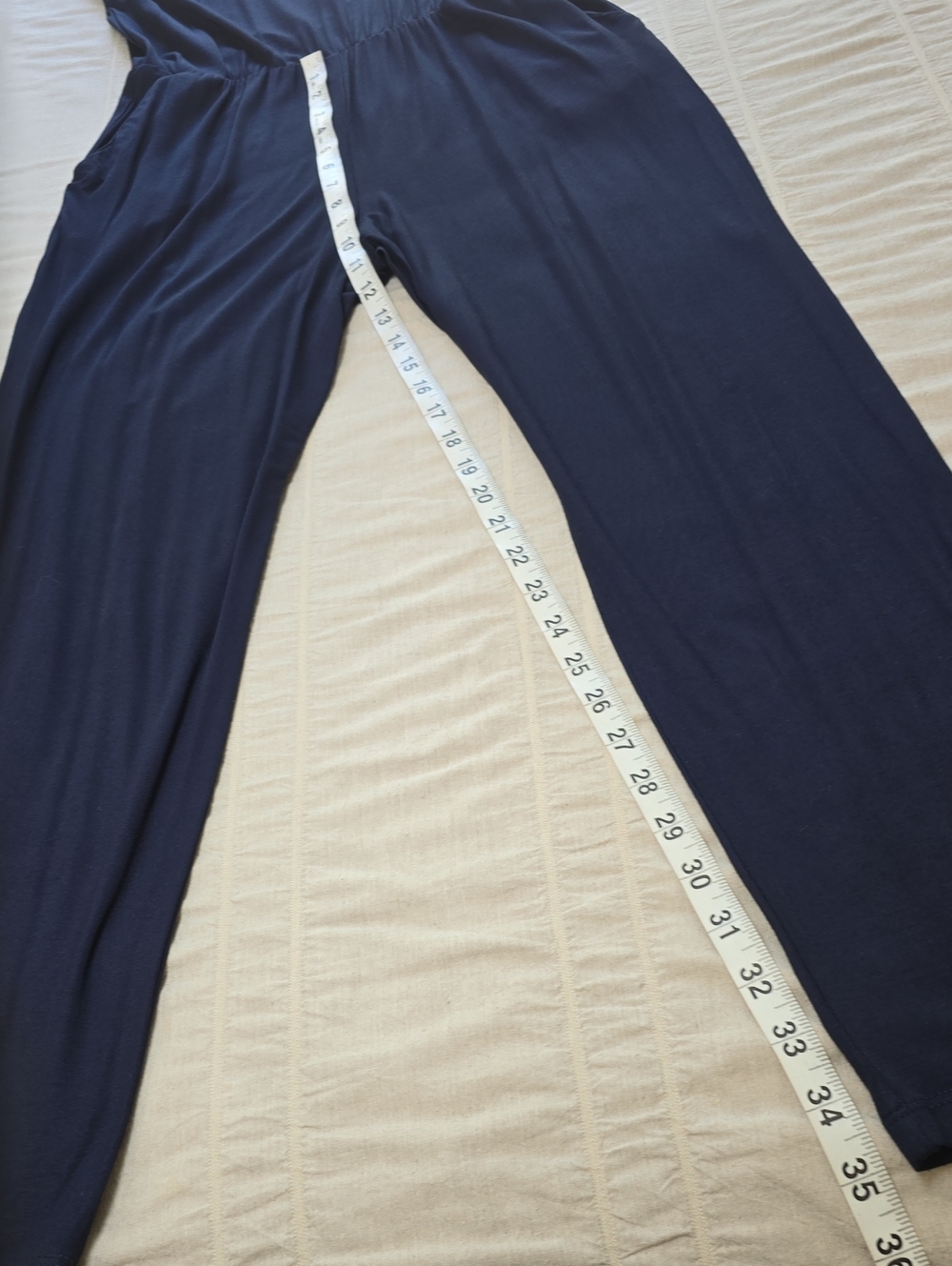 Trina Turk Off the Shoulder Navy Jumpsuit Women's Size XS - Picture 9 of 15